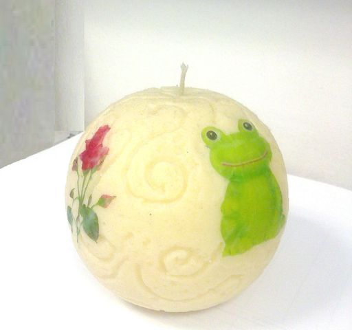 Vela Decorativa Esfera Texturizada